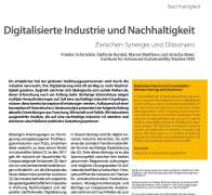 Digitalisierte Industrie und Nachhaltigkeit